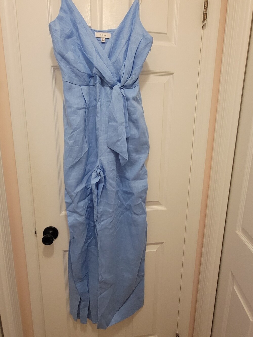 REISS Emily Linen Side Tie Jumpsuit NEVER WORN